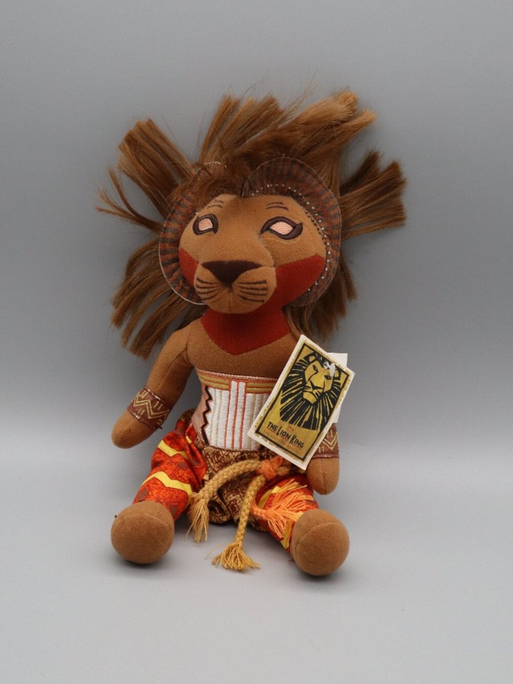 Disney's The Lion King Broadway Musical Simba Plush Beanie Toy Julie Taymor NEW